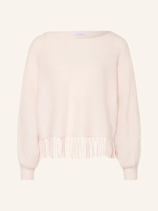 Zdjęcie produktu Mrs & Hugs Sweter Z Dodatkiem Alpaki beige ECRU