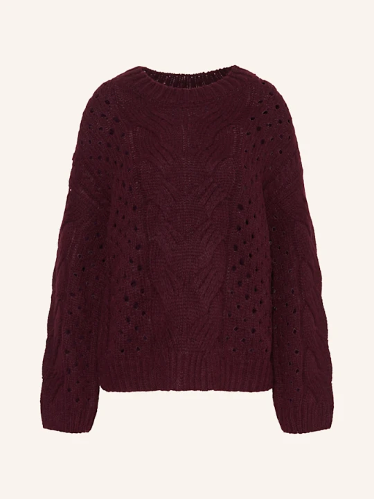 Zdjęcie produktu Mrs & Hugs Sweter Z Dodatkiem Alpaki rot BORDEAUX