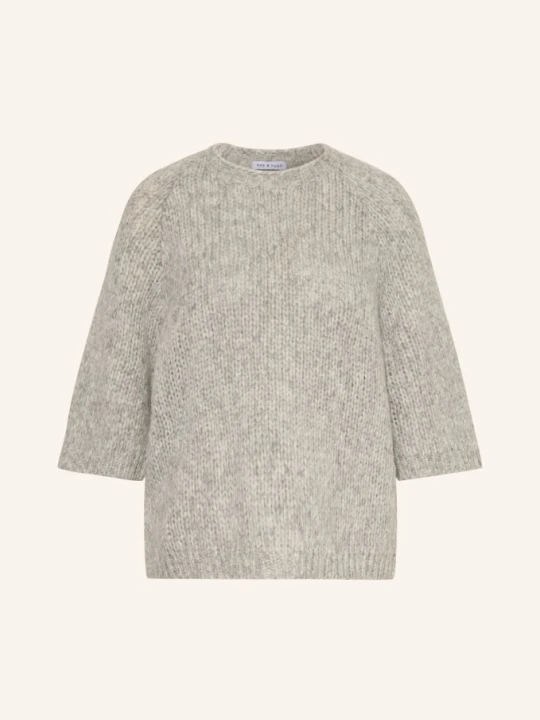 Zdjęcie produktu Mrs & Hugs Sweter Z Rękawami 3 / 4 grau JASNOCZARY