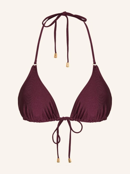 Zdjęcie produktu Mrs & Hugs Trójkątny Stanik Bikini lila CIEMNOCZERWONY