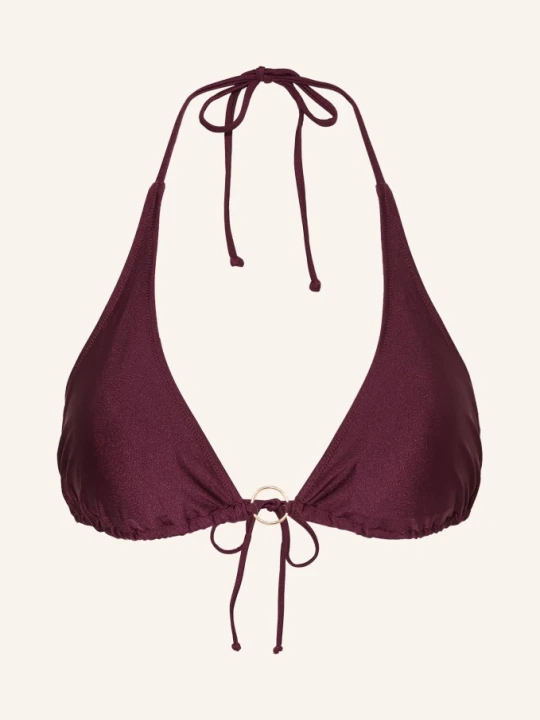 Zdjęcie produktu Mrs & Hugs Trójkątny Stanik Bikini lila CIEMNOCZERWONY