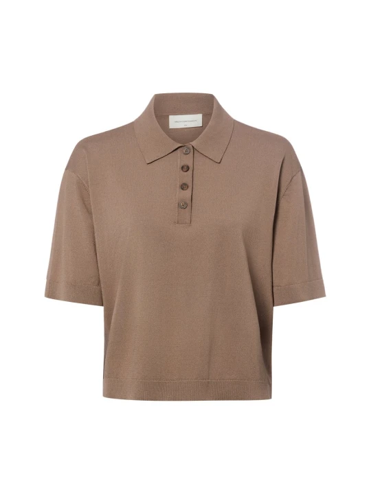 Zdjęcie produktu Msch Copenhagen koszulka polo - MSCHTerine Kobiety Sztuczne włókno brązowy