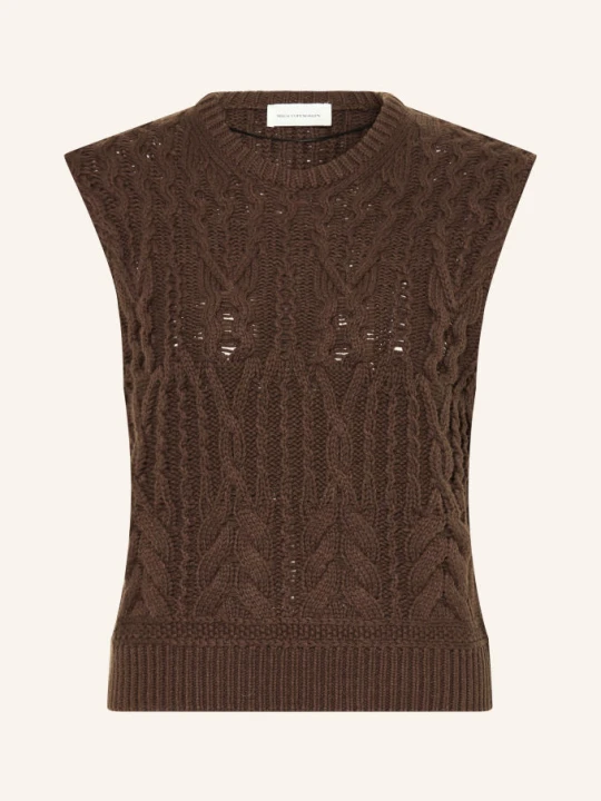 Zdjęcie produktu Msch Copenhagen Sweter Bez Rękawów Mschmarisela braun CIEMNOBRĄZOWY