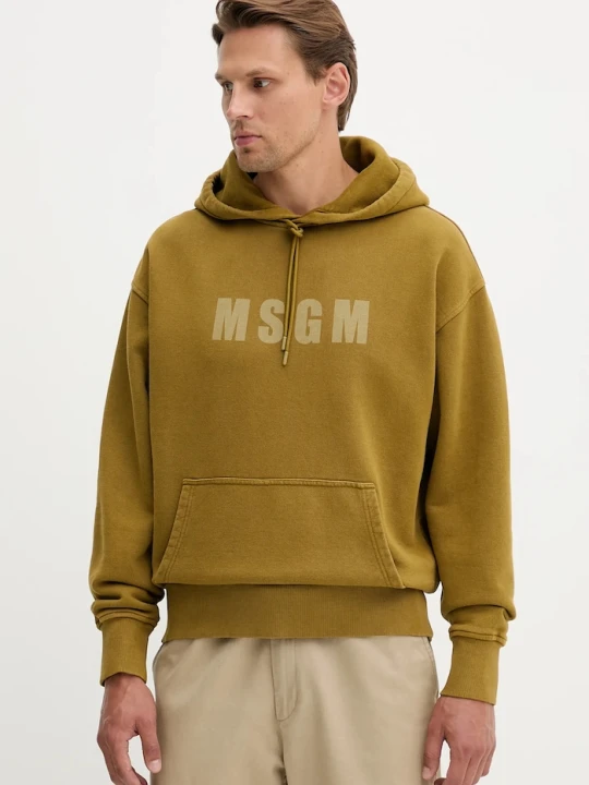 Zdjęcie produktu MSGM bluza bawełniana zielony