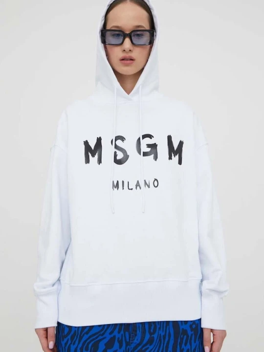 Zdjęcie produktu MSGM bluza bawełniana biały