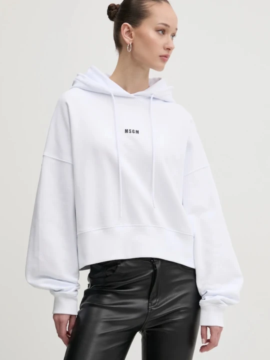 Zdjęcie produktu MSGM bluza bawełniana biały
