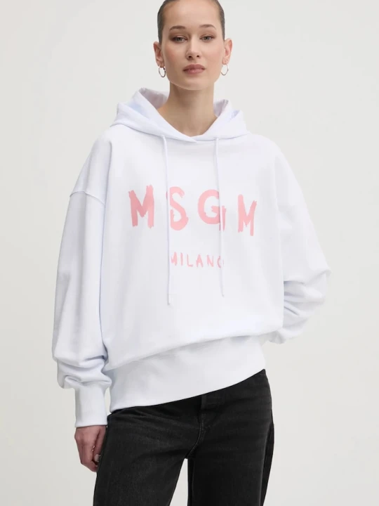 Zdjęcie produktu MSGM bluza bawełniana biały