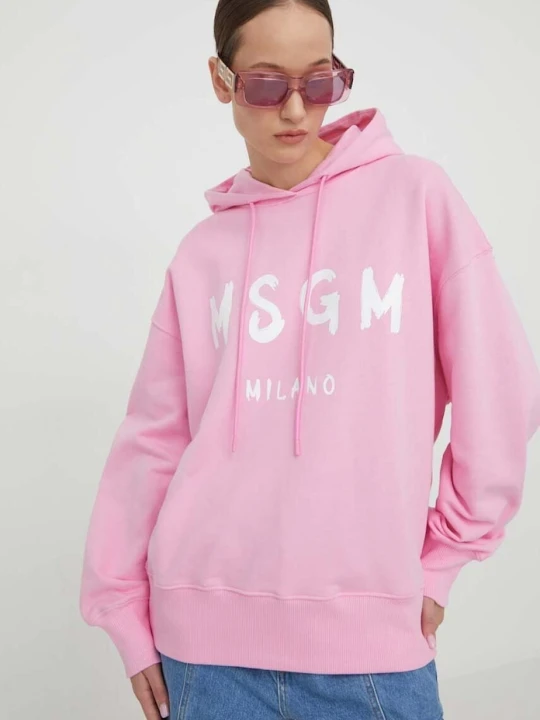 Zdjęcie produktu MSGM bluza bawełniana różowy