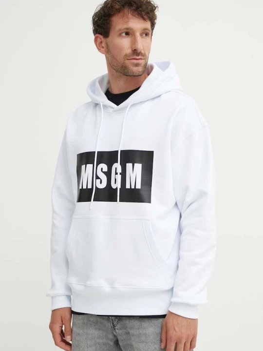 Zdjęcie produktu MSGM bluza bawełniana biały