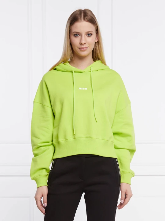 Zdjęcie produktu MSGM Bluza | Cropped Fit limonkowy