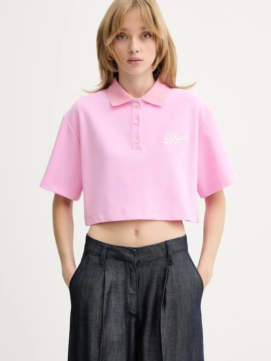 Zdjęcie produktu MSGM polo bawełniane różowy