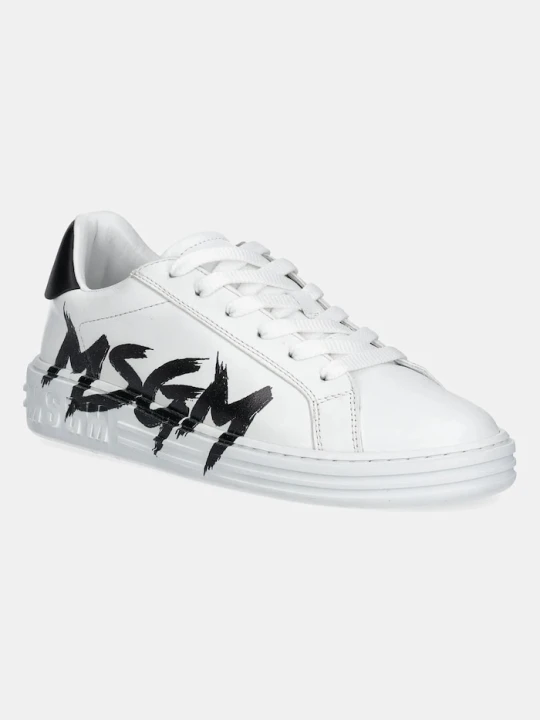 Zdjęcie produktu MSGM sneakersy skórzane biały