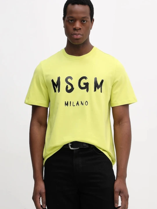 Zdjęcie produktu MSGM t-shirt bawełniany zielony