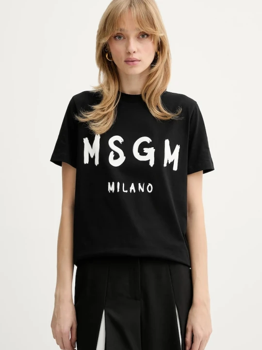 Zdjęcie produktu MSGM t-shirt bawełniany czarny