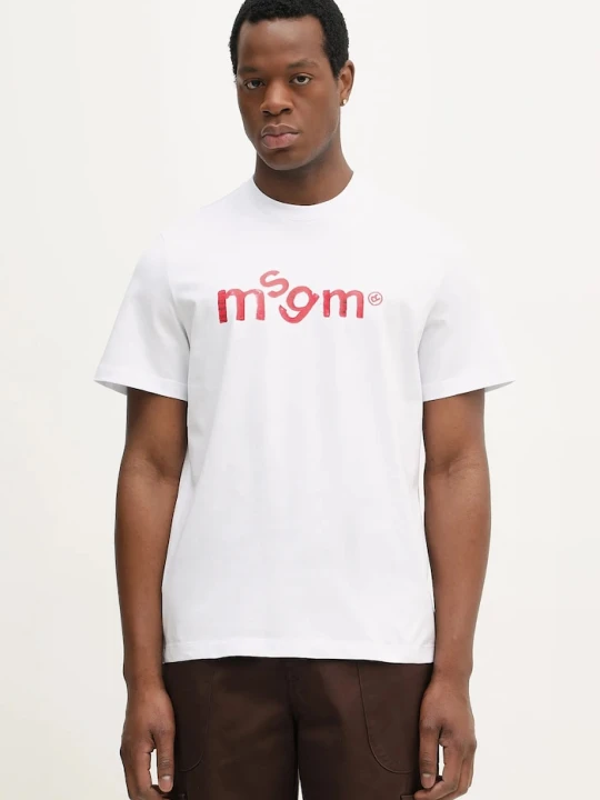 Zdjęcie produktu MSGM t-shirt bawełniany biały