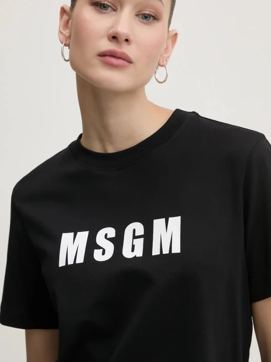 Zdjęcie produktu MSGM t-shirt bawełniany czarny