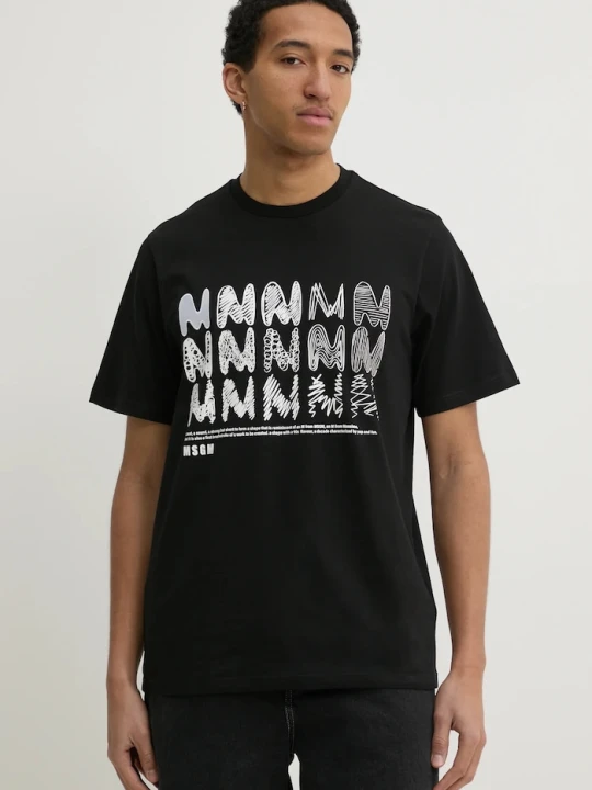 Zdjęcie produktu MSGM t-shirt bawełniany czarny