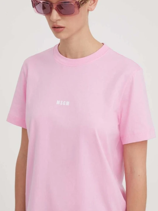 Zdjęcie produktu MSGM t-shirt bawełniany różowy