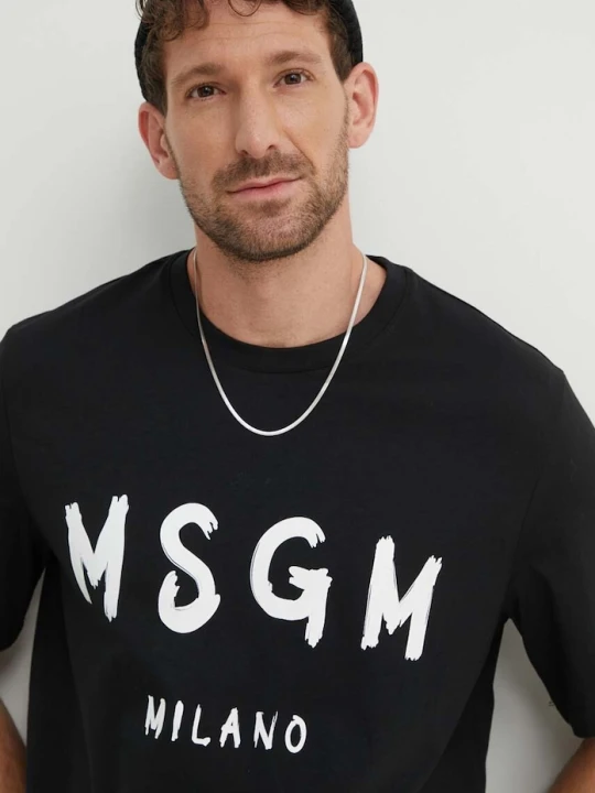 Zdjęcie produktu MSGM t-shirt bawełniany czarny