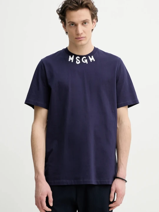 Zdjęcie produktu MSGM t-shirt bawełniany fioletowy