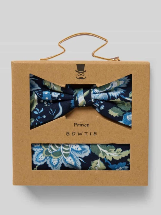 Zdjęcie produktu Mucha i poszetka w zestawie Prince Bowtie Granatowy
