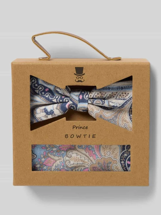 Zdjęcie produktu Mucha i poszetka w zestawie Prince Bowtie Granatowy