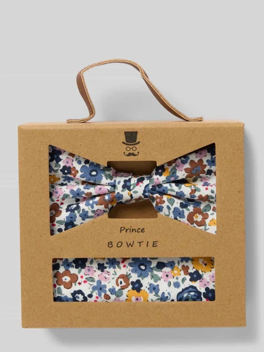 Zdjęcie produktu Mucha i poszetka w zestawie Prince Bowtie Granatowy