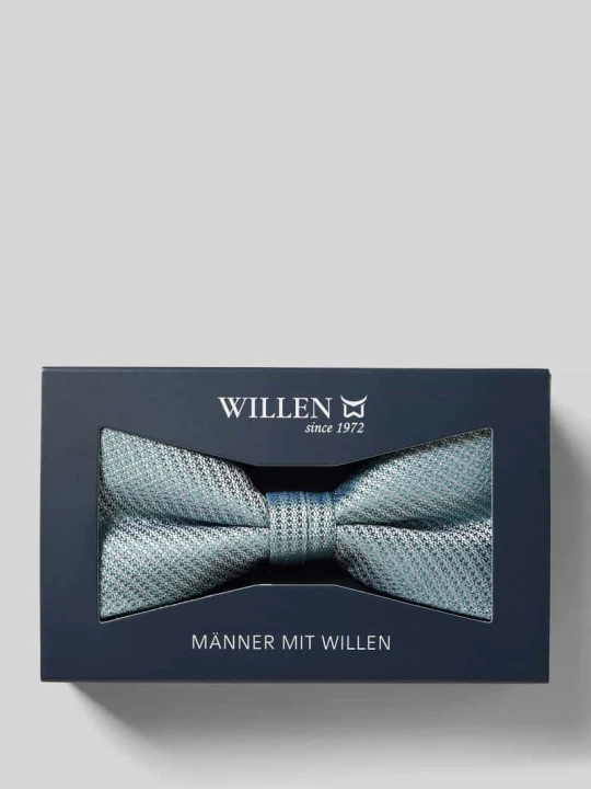 Zdjęcie produktu Mucha jedwabna z fakturowanym wzorem Willen Zielony