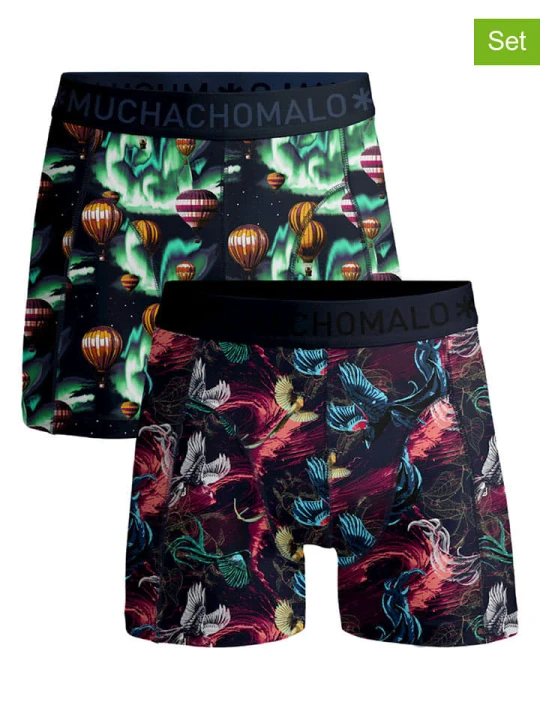 Zdjęcie produktu Muchachomalo Bokserki (2 pary) w kolorze granatowym rozmiar: 158/164