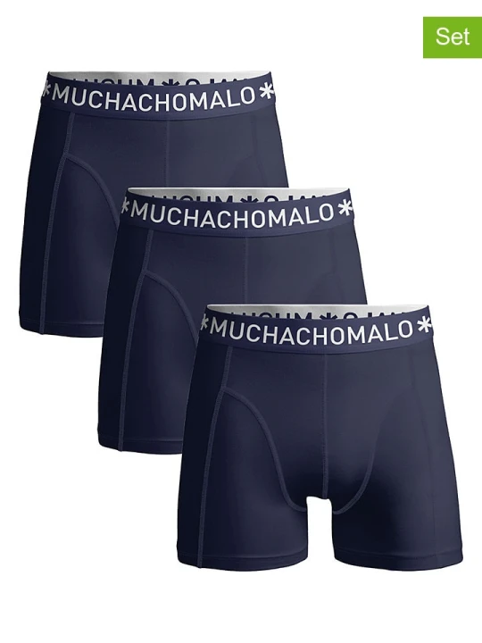 Zdjęcie produktu Muchachomalo Bokserki (3 pary) w kolorze granatowym rozmiar: XL