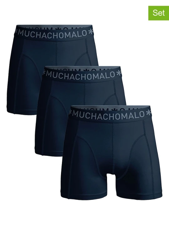 Zdjęcie produktu Muchachomalo Bokserki (3 pary) w kolorze granatowym rozmiar: XL
