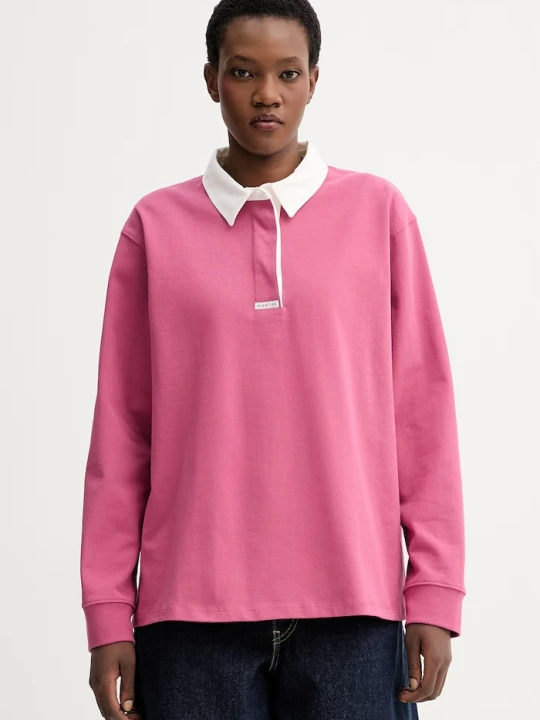 Zdjęcie produktu MUNTHE longsleeve bawełniany BECENT różowy
