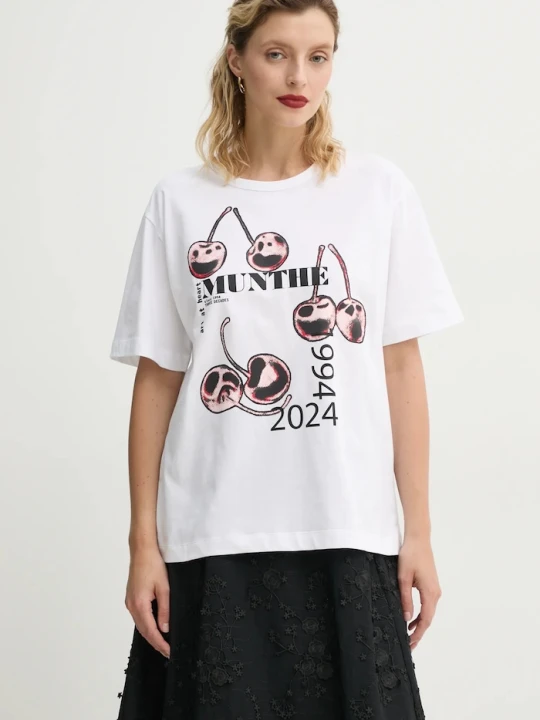 Zdjęcie produktu MUNTHE t-shirt bawełniany FELITA biały