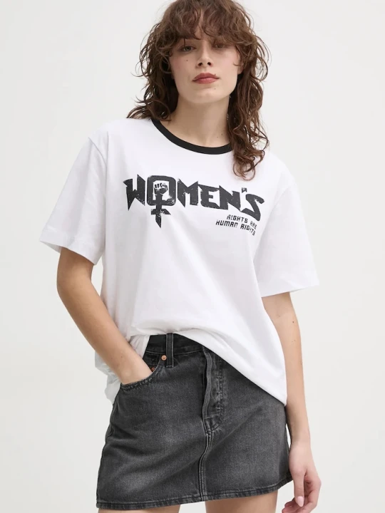 Zdjęcie produktu MUNTHE t-shirt bawełniany FILISHA biały