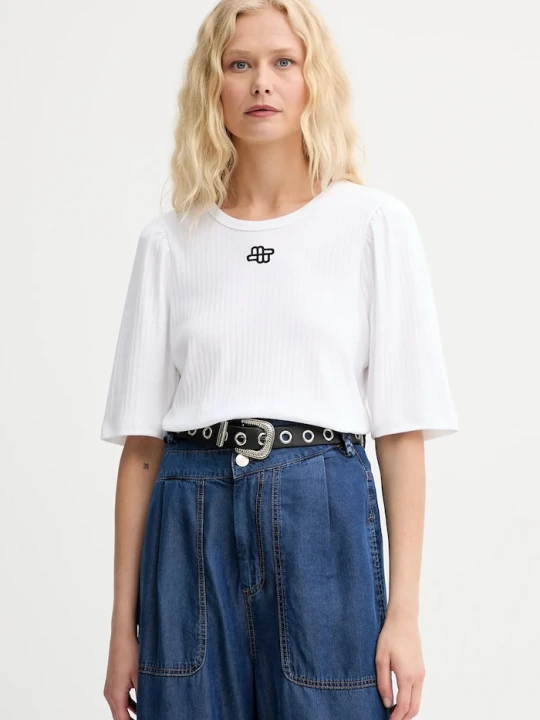 Zdjęcie produktu MUNTHE t-shirt bawełniany PARSA biały