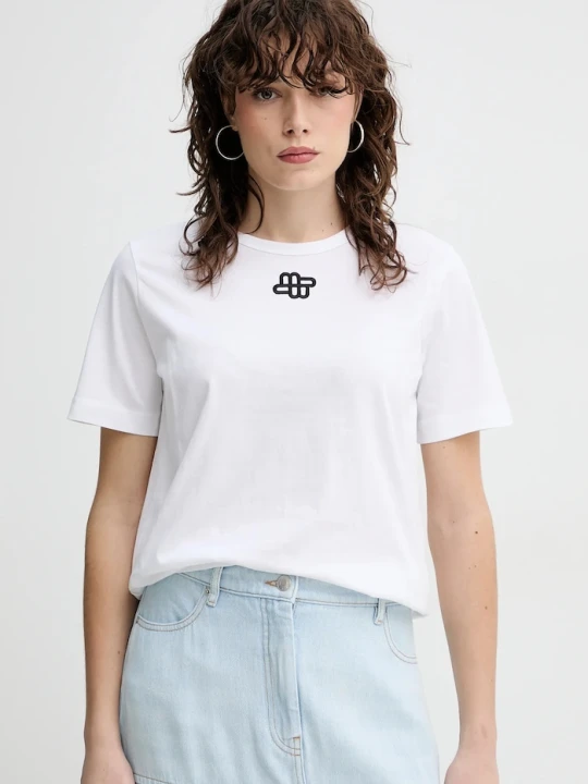 Zdjęcie produktu MUNTHE t-shirt bawełniany TYLIE biały