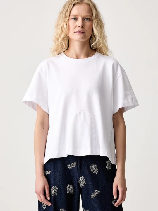 Zdjęcie produktu MUNTHE T-shirt damski bawełniany VUPITER biały