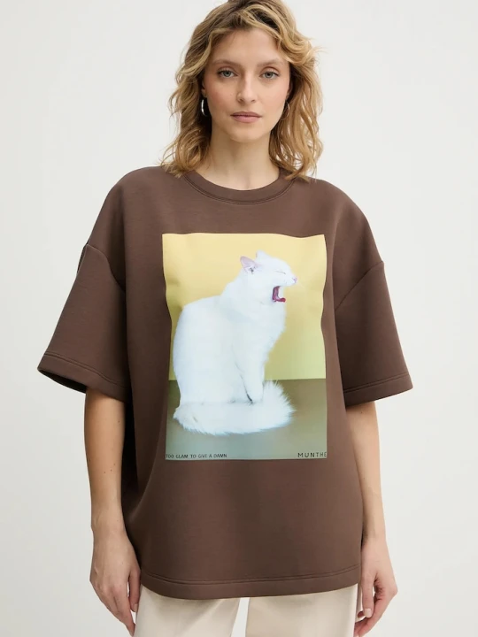 Zdjęcie produktu MUNTHE t-shirt RAPLOI brązowy