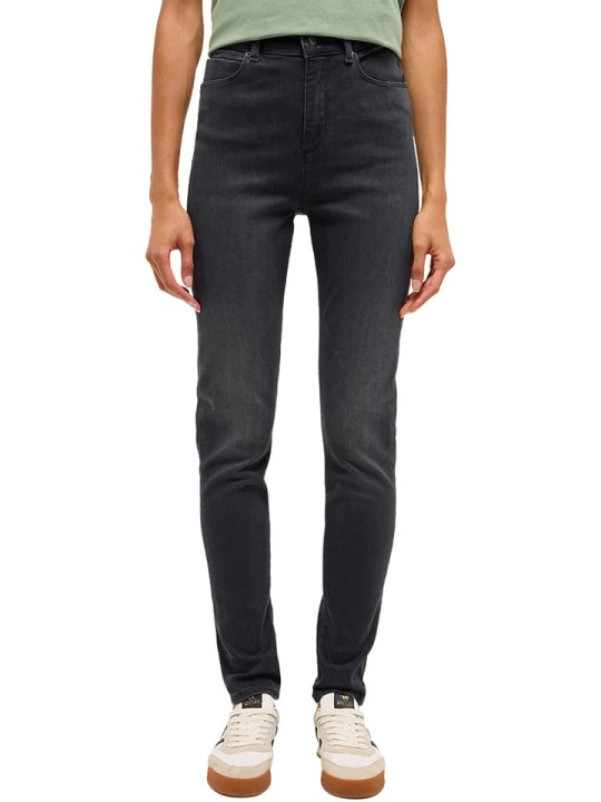 Zdjęcie produktu Mustang Dżinsy "Georgia" - Skinny fit - w kolorze antracytowym rozmiar: W27 / L32