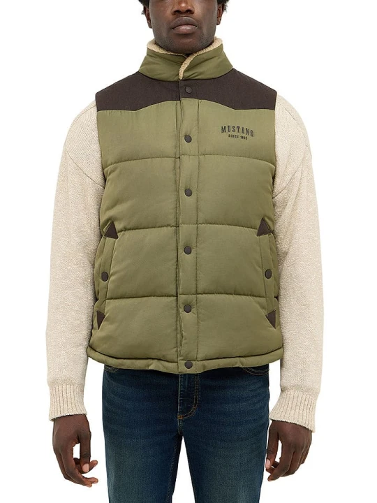 Zdjęcie produktu Mustang Kamizelka pikowana w kolorze khaki rozmiar: L