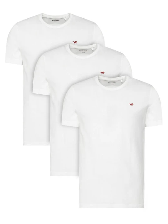 Zdjęcie produktu Mustang Komplet t-shirtów 1017076 Biały Regular Fit