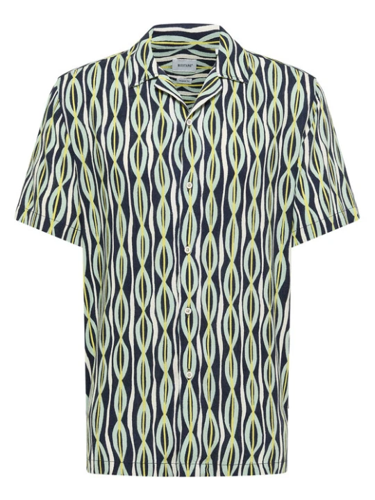 Zdjęcie produktu Mustang Koszula Layton 1016473 Zielony Relaxed Fit