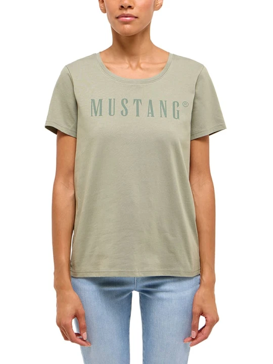 Zdjęcie produktu Mustang Koszulka "Alma" w kolorze zielonym rozmiar: XS