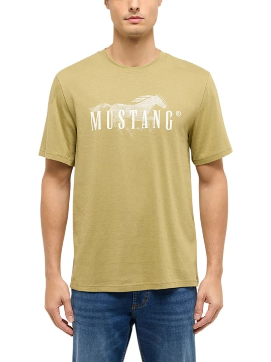 Zdjęcie produktu Mustang Koszulka "Austin" w kolorze khaki rozmiar: L