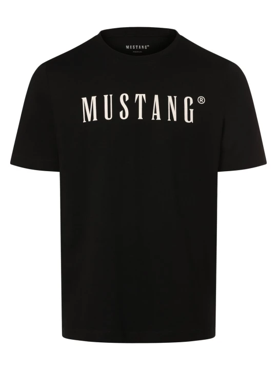 Zdjęcie produktu Mustang Koszulka - Austin Mężczyźni Bawełna czarny