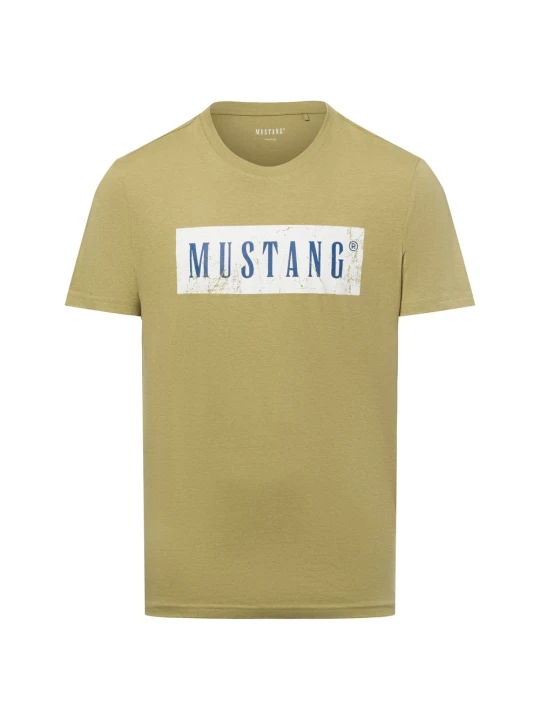 Zdjęcie produktu Mustang Koszulka - Austin Mężczyźni Bawełna zielony