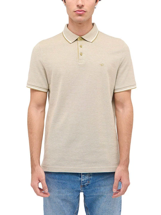 Zdjęcie produktu Mustang Koszulka polo w kolorze beżowym rozmiar: XXL