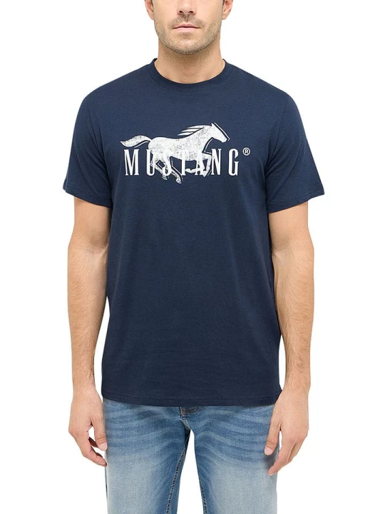 Zdjęcie produktu Mustang Koszulka w kolorze granatowym rozmiar: M