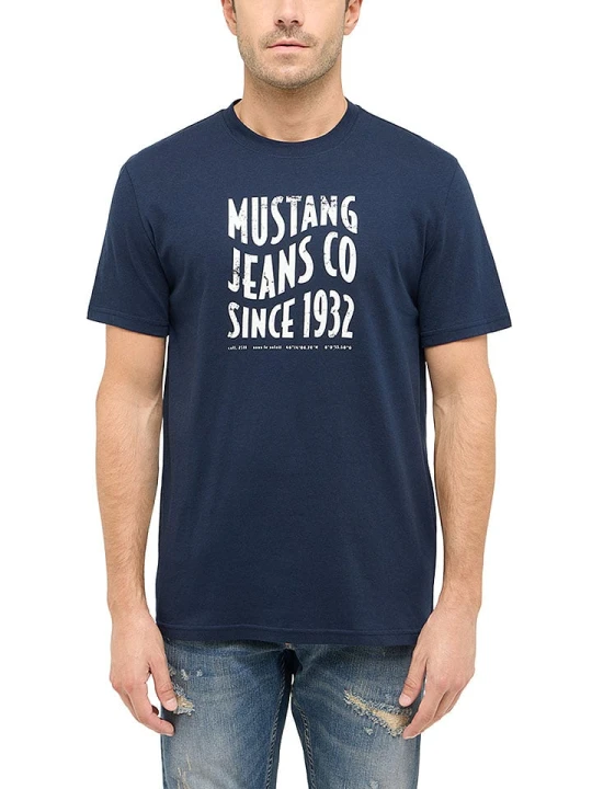 Zdjęcie produktu Mustang Koszulka w kolorze granatowym rozmiar: L