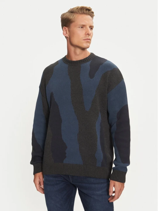 Zdjęcie produktu Mustang Sweter Elwood 1015473 Granatowy Regular Fit